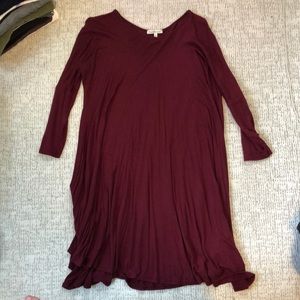 Flowy Maroon Dress